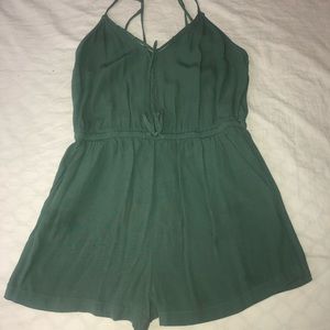 Olive green romper